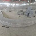 湖州 芝麻白异形坐凳，自然面光面弧形加工