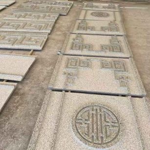 湖州 白麻花岗岩外墙立面雕刻板