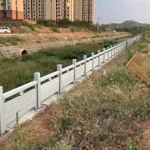 湖州 白麻河道栏杆效果展示图
