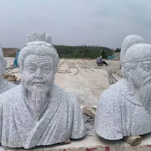 湖州 白麻花岗岩石材人物立体雕刻