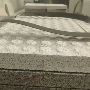 湖州 芝麻白花岗岩6.0公分荔枝面五轴加工雕刻盲点