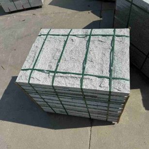 湖州 白麻花岗岩石材自然面蘑菇石成品