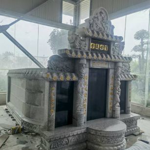 湖州 芝麻白墓碑效果展示图