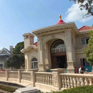 湖州 黄金麻花岗岩欧式别墅