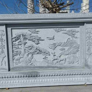 湖州 芝麻白大型照壁，屏风，影壁