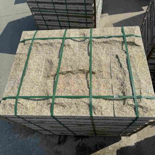 湖州 黄金麻花岗岩石材自然面蘑菇石成品