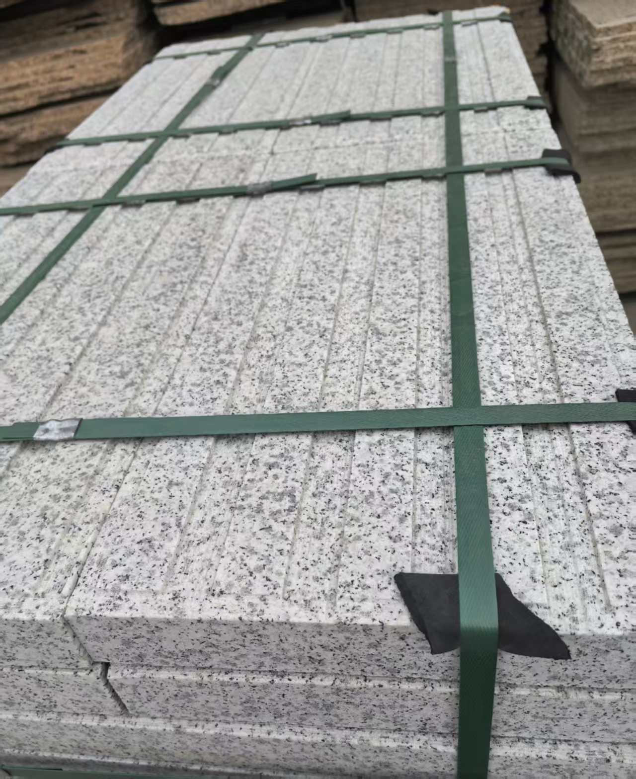 湖州 白麻花岗岩直行盲道石，盲条，地铺石