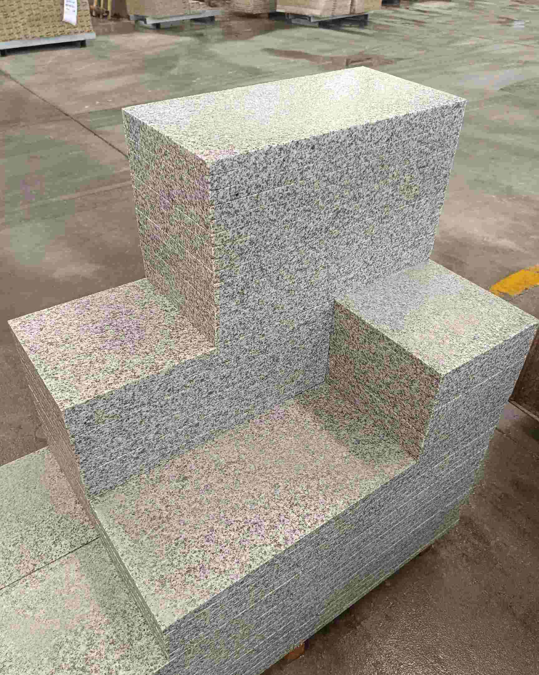 湖州 白麻花岗岩荔枝面地铺石