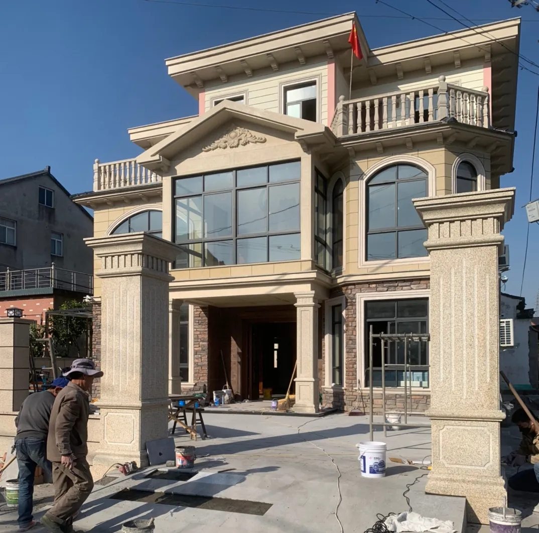 湖州 黄金麻花岗岩荔枝面别墅外墙干挂私家专属