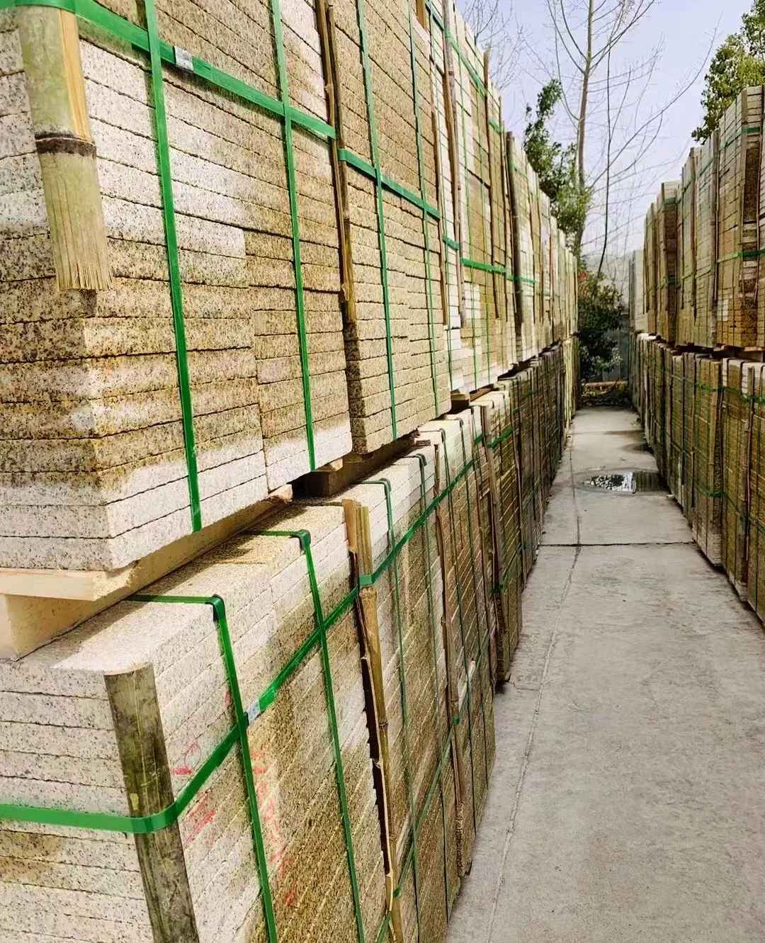 湖州 黄金麻花岗岩荔枝面地铺石